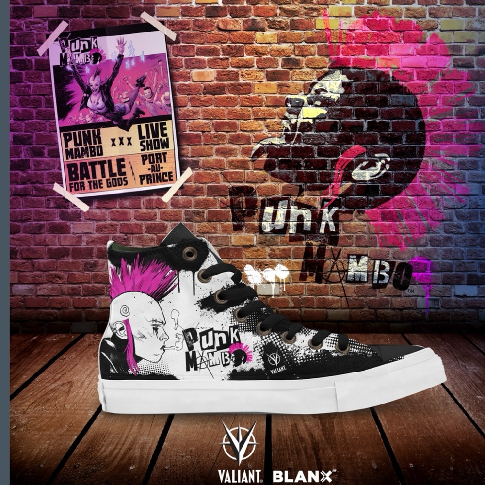 Punk Mambo by BLANX High-Top Limited Edition  size M 10.5 W 11.5